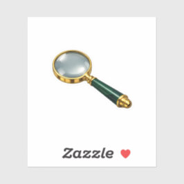 Adesivo de Lupa Vintage de Luxo Jade e D