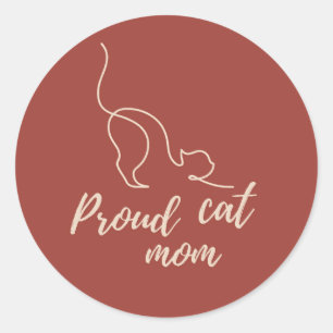 Adesivo de Mãe de Gato Preto Orgulhosa – Presente 