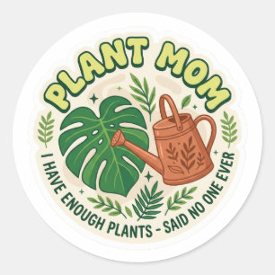 Adesivo de Mãe de Planta Engraçada - Humor de Jard