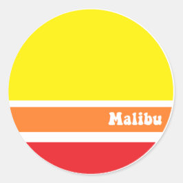 Adesivo de Malibu Retro