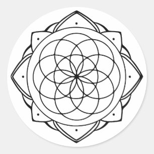 Adesivo de Mandala Simples