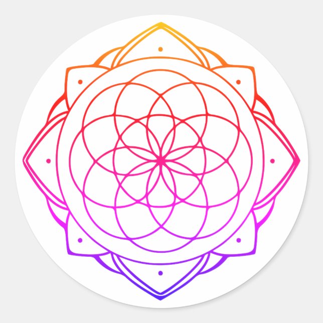 Adesivo de Mandala Simples (Frente)