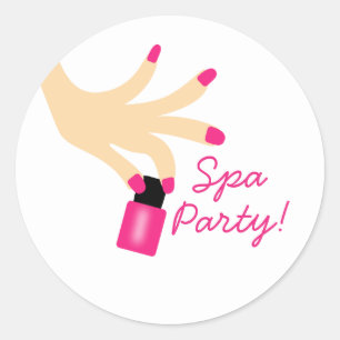 Adesivo de Manicure para Spa de Aniversário ou Chá