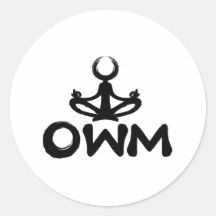 Adesivo de Meditação Mantra de Uma Palavra