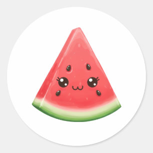 Adesivo de Melancia Personalizado Presente de Frut
