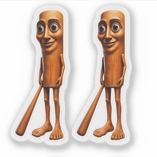 Adesivo de Meme Tung Tung Sahur (Frente)