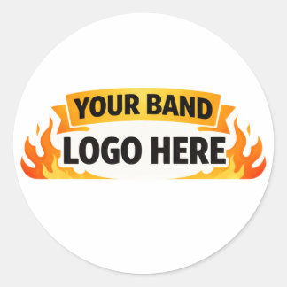 🎵 Adesivo de Merch da Banda | Logo Personalizado