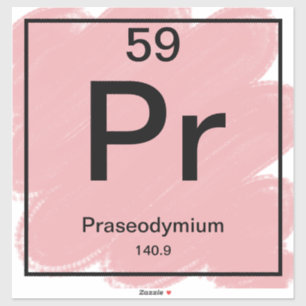 Adesivo de Mesa periódica - Praseodímio