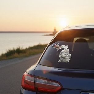 Adesivo de Michigan com penas