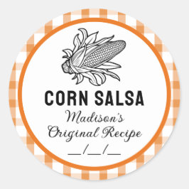 Adesivo de milho salsa com padrão de controlo lara