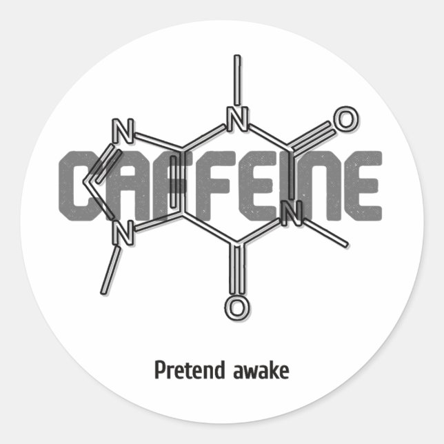 Adesivo de Molécula de Cafeína (Frente)