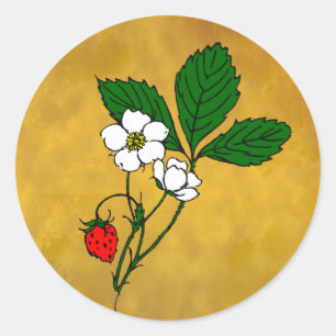 Adesivo de Morango Silvestre
