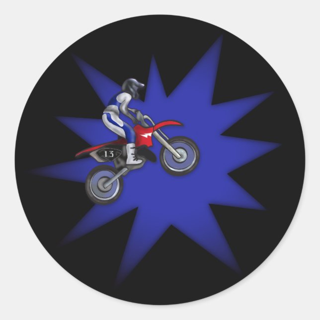 Adesivo de Moto de Trilha Pintada (Frente)