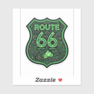 Adesivo de Motoqueiro da Rota 66 — Rota Histórica 