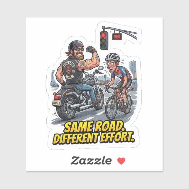 Adesivo de Motoqueiro Limitado Pelo Cromo (Folha)