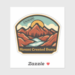 Adesivo de Mount Crested Butte, Colorado