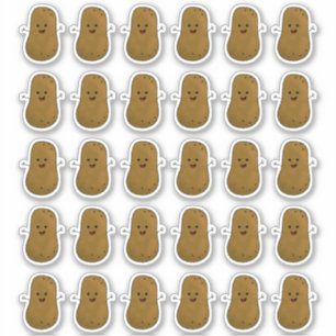 Adesivo de Muitas Batatas Felizes