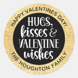 Adesivo de Namorados Dourado preto personalizado