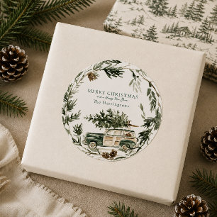 Adesivo de Natal de Grinalda Eterna Personalizada