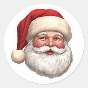 Adesivo de Natal do Papai Noel Antigo