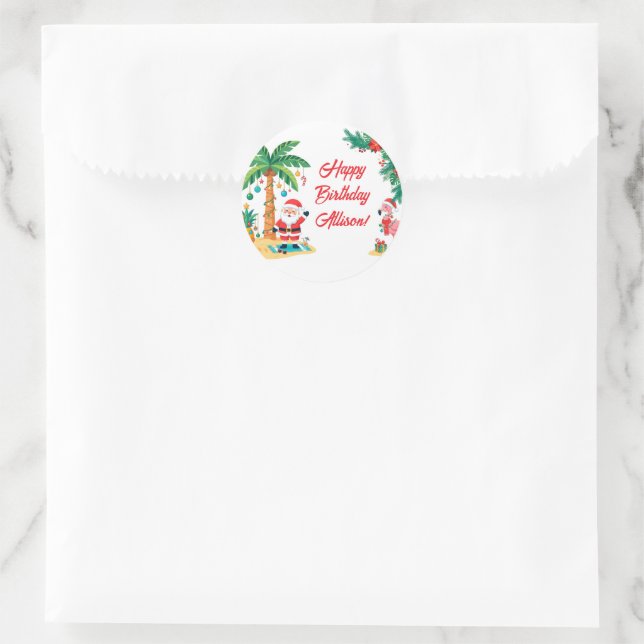 Adesivo de Natal em Julho (Bolsa)