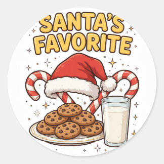 Adesivo de Natal Favorito do Papai Noel