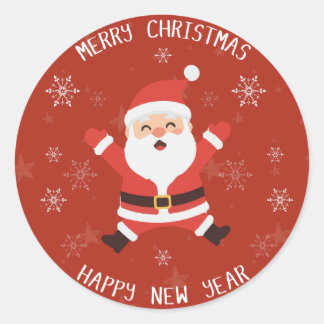 Adesivo de Natal Fofo | Design de Férias Festivo
