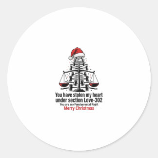 Adesivo de Natal para Advogado - Presente Romântic