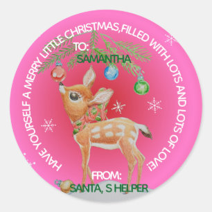ADESIVO DE NATAL PERSONALIZADO PARA CRIANÇAS