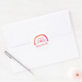Adesivo de Nome Arco-Íris Personalizado Brilhante