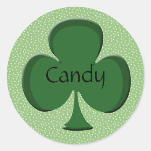 Adesivo de nome de Shamrock / Selo