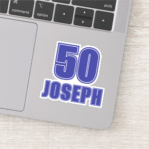 Adesivo de Nome e Número de Jersey, Tema Esportes