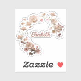 Adesivo de nome flexível personalizável