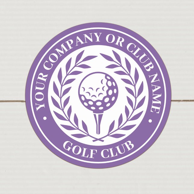 Adesivo de Nome Personalizado Classic Golf Nome Ro (Criador carregado)