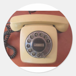 Adesivo de nostalgia de telefone da Índia dos anos