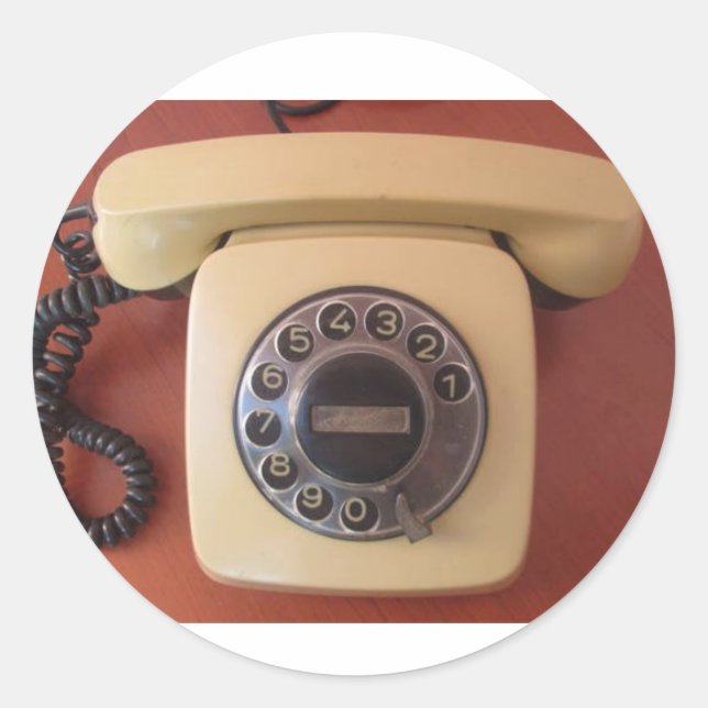 Adesivo de nostalgia de telefone da Índia dos anos (Frente)