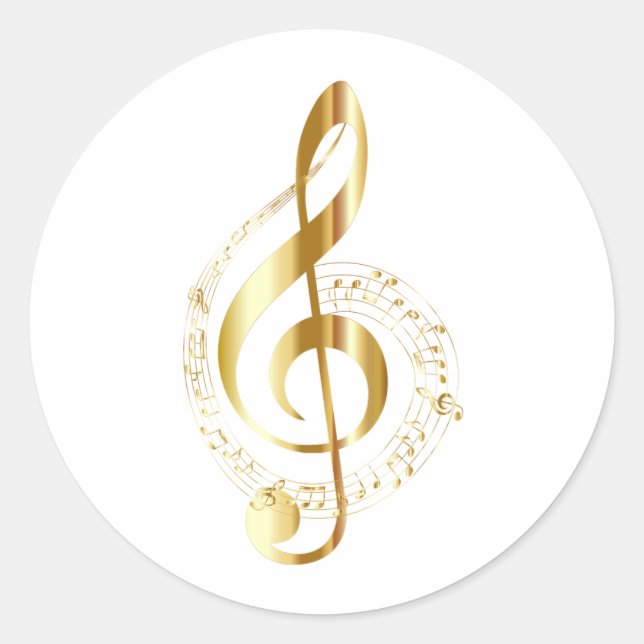 adesivo de nota musical (Frente)