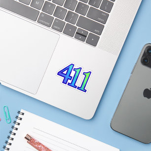 Adesivo de Número de Anjo 411 Crescimento