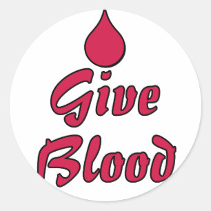 Adesivo Dê o sangue