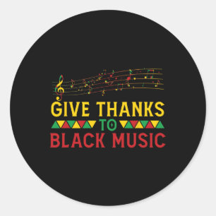 Adesivo Dê Obrigados A Black Music - História Mês J