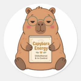 Adesivo de Óculos Energia de Capivara Impassível