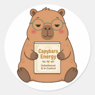 Adesivo de Óculos Energia de Capivara Impassível