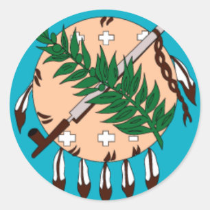 Adesivo De Oklahoma da bandeira estado mais logo