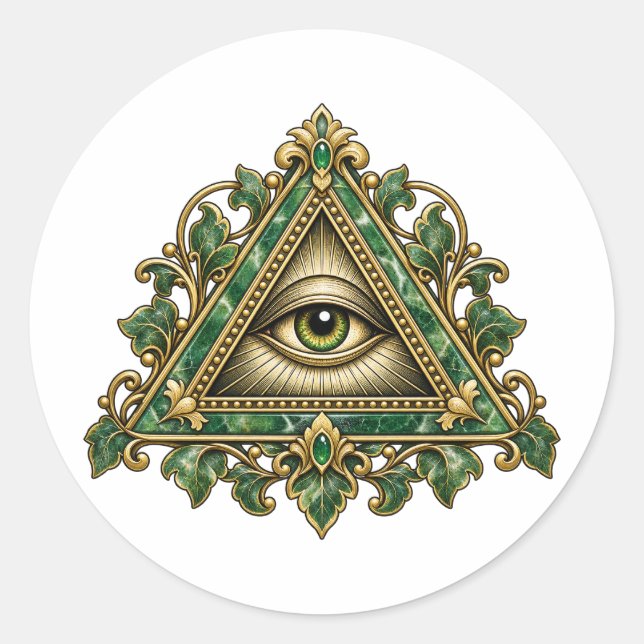 Adesivo de Olho de Jasmim de Jade (Frente)