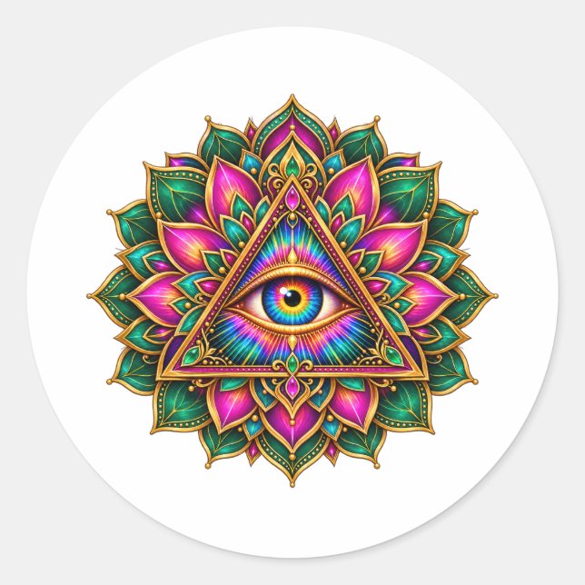 Adesivo de Olho Flor de Ámbar (Frente)