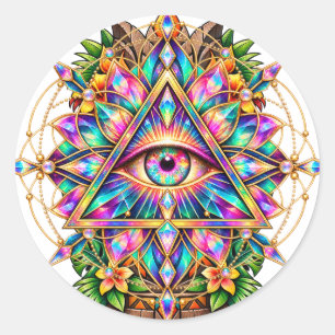 Adesivo de Olho Mandala Kaleidoscópio