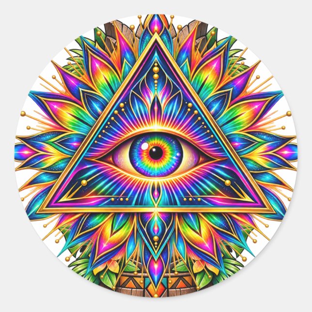 Adesivo de Olho Prismático Explosão Solar (Frente)