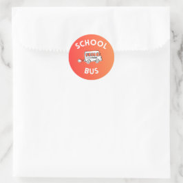 Adesivo de Ônibus Escolar para Crianças
