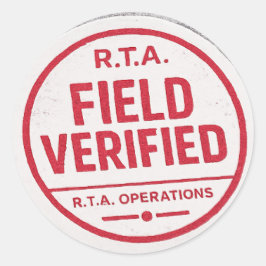 Adesivo de Operações Verificadas em Campo pela R.T