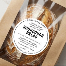 Adesivo de Padaria de Pão Sourdough da Lei de Cott